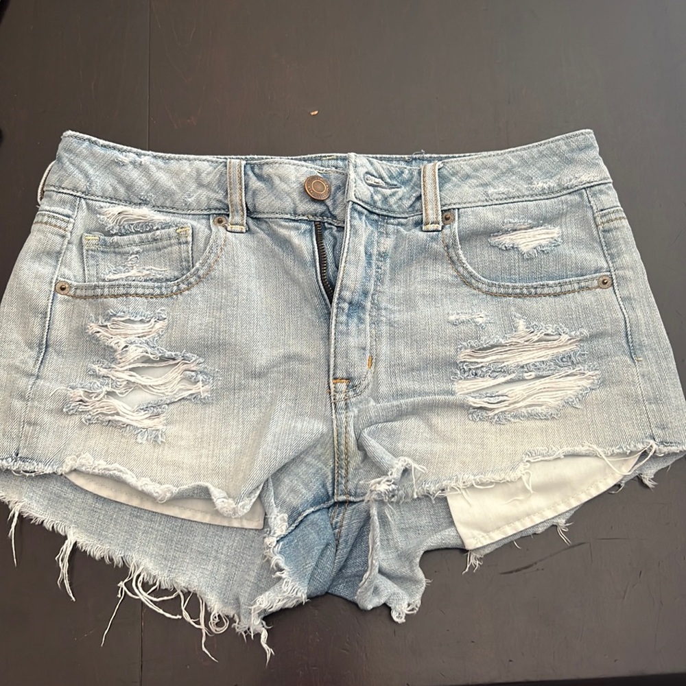 American eagle jean ripped shorts size 6